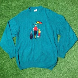 90s Vintage Cambridge golf sweater 100% cotton size XL $35